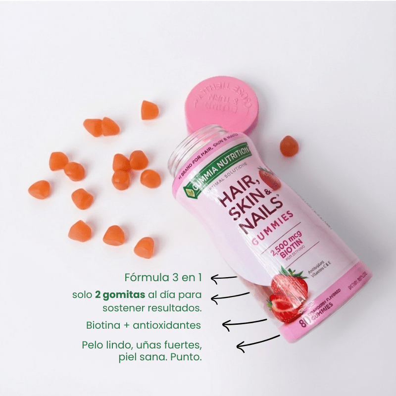 Gomitas para Cabello, Piel y Uñas (3 en 1)