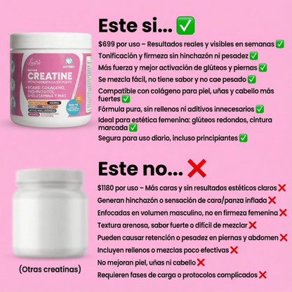 Creatina para mujeres CON COLÁGENO!